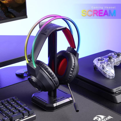 Headset - Redragon Screamh231 Rgb Wired Black