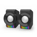 Redragon GS514 PC Gaming Speaker, 2.0 Channel Stereo Desktop Computer Speaker with Dynamic RGB, Quality Bass and Crystal Clear Sound, USB Powered with a 3.5mm Connector