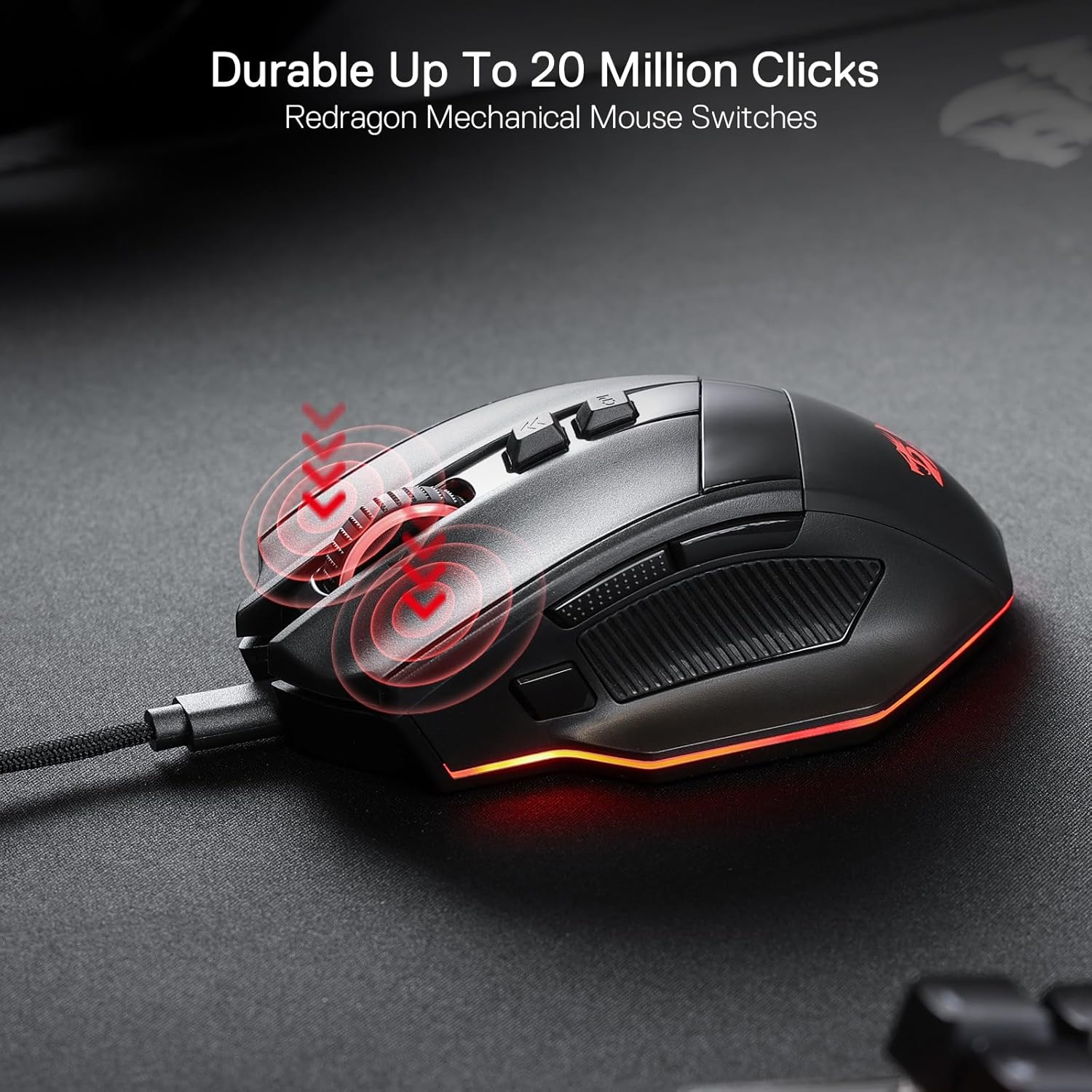 Mouse - Redragon Rind M813-Rgb Wired