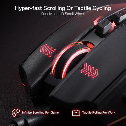 Mouse - Redragon Rind M813-Rgb Wired