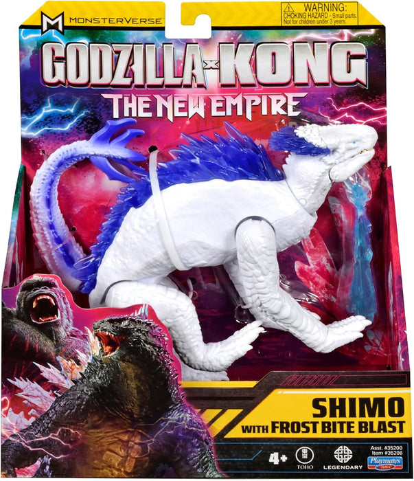 MonsterVerse Godzilla x Kong: The New Empire, 6-Inch Shimo Action Figure Toy, Iconic Collectable Movie Character, Includes Realistic Frost Bite Blast Feature, Toy Suitable for Ages 4 Years+ Toy Figure