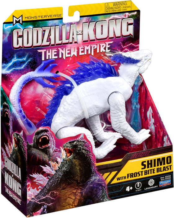 MonsterVerse Godzilla x Kong: The New Empire, 6-Inch Shimo Action Figure Toy, Iconic Collectable Movie Character, Includes Realistic Frost Bite Blast Feature, Toy Suitable for Ages 4 Years+ Toy Figure