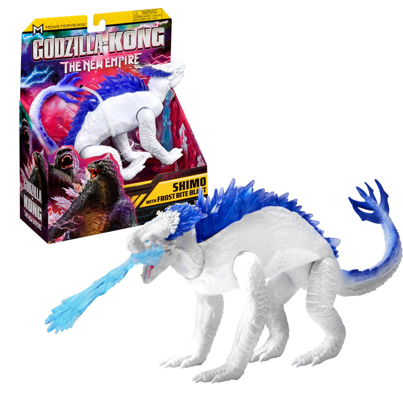 MonsterVerse Godzilla x Kong: The New Empire, 6-Inch Shimo Action Figure Toy, Iconic Collectable Movie Character, Includes Realistic Frost Bite Blast Feature, Toy Suitable for Ages 4 Years+ Toy Figure