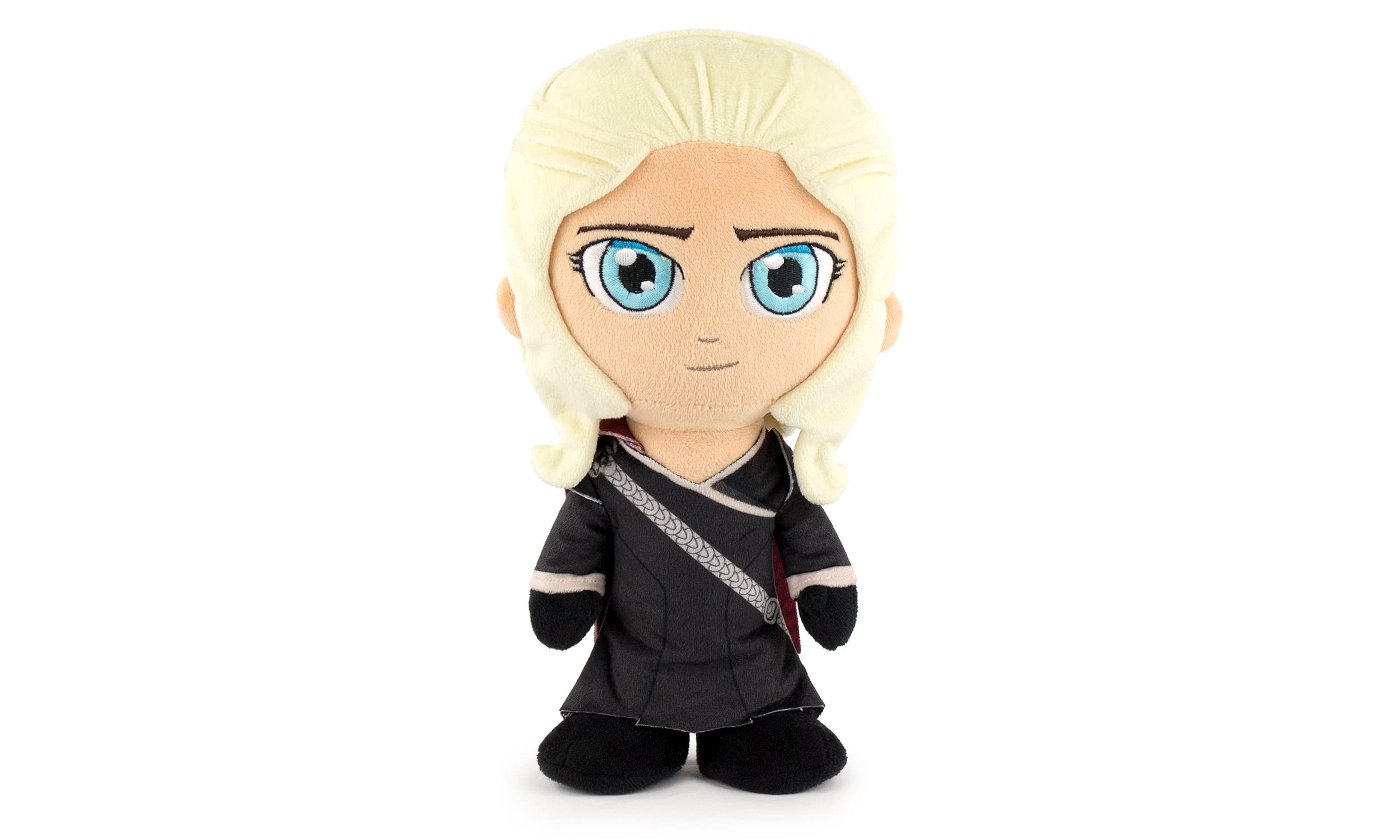 Play by Play Game of Thrones - Peluche dei Personaggi di Il Trono di Spade - 28cm - Arya Stark, Daenerys, Jon Snow, Re della Notte - qualità Super Soft (Daenerys