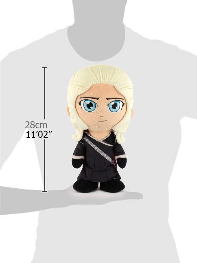 Play by Play Game of Thrones - Peluche dei Personaggi di Il Trono di Spade - 28cm - Arya Stark, Daenerys, Jon Snow, Re della Notte - qualità Super Soft (Daenerys