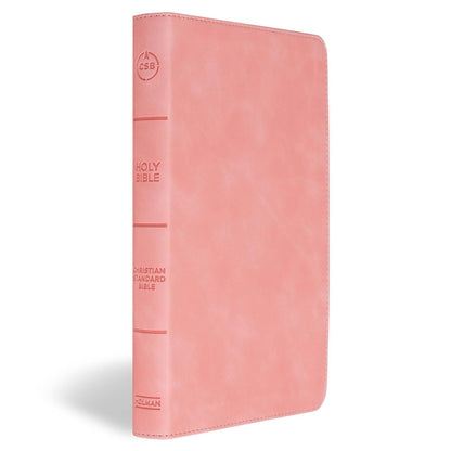 CSB Thinline Bible, Blush Pink Leathertouch