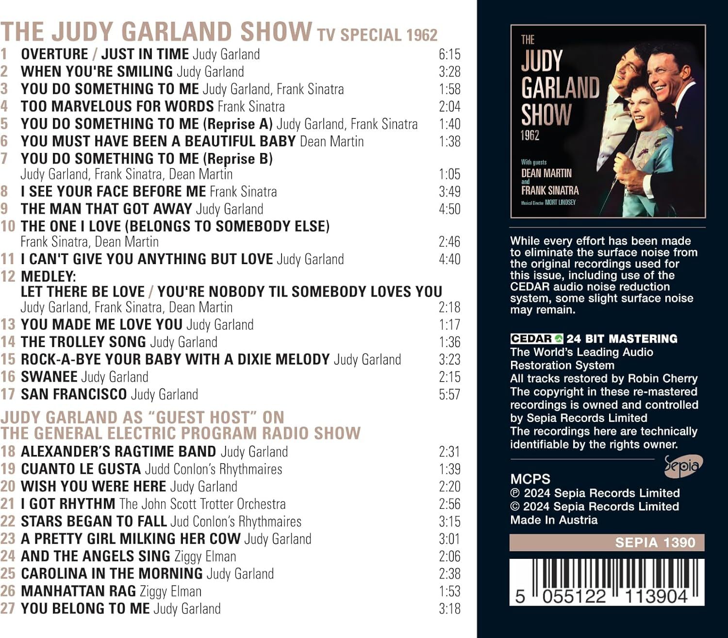 The Judy Garland Show 1962
