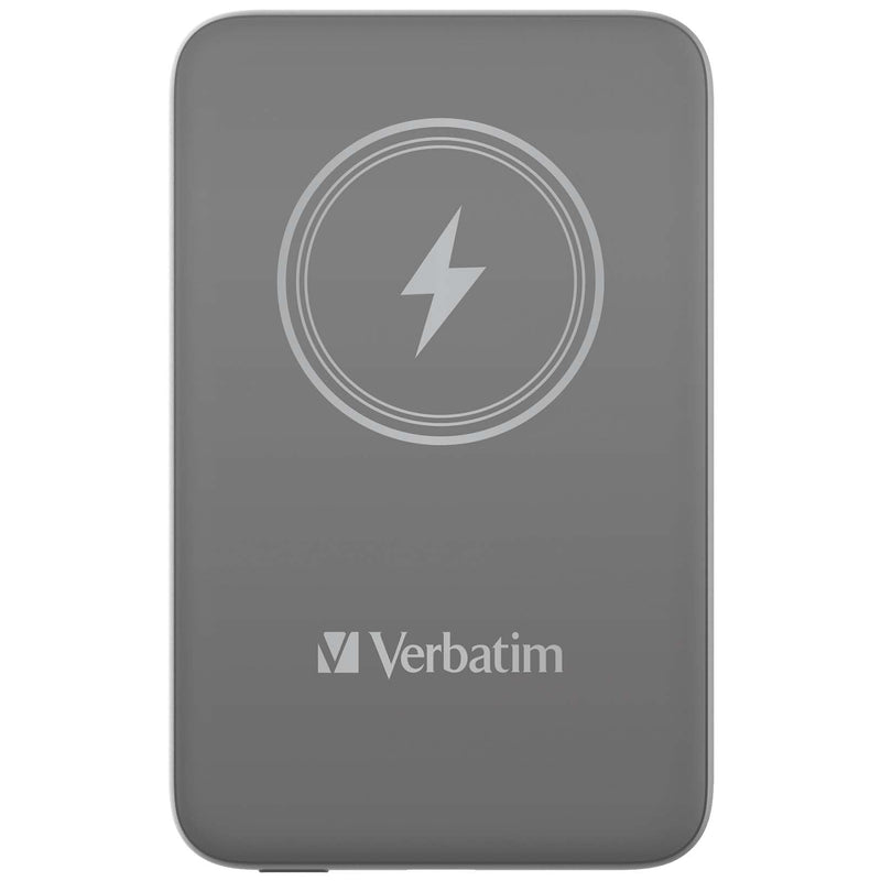 Charge 'n' Go Magnetic Wireless Power Bank 10000 Grey