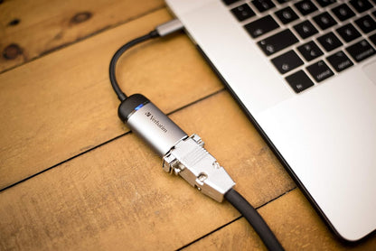 Verbatim USB-C to VGA Adapter - For Connecting USB-C Laptops and MacBooks to VGA Displays, Includes 10 cm USB-C Cable, silver