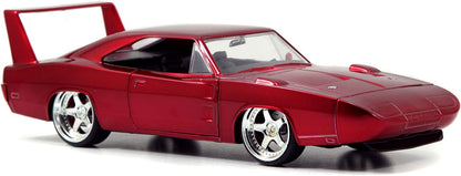 Jada 253203029 1969 Dodge Charger Fast And The Furious Diecast Replica Car, Daytona Red, standard size