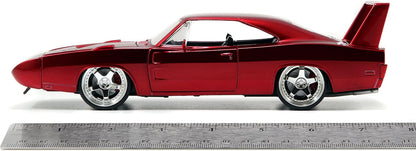 Jada 253203029 1969 Dodge Charger Fast And The Furious Diecast Replica Car, Daytona Red, standard size