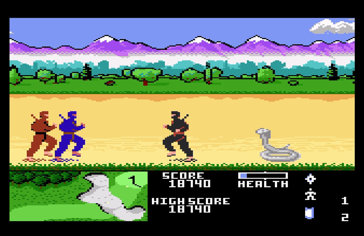 Ninja Golf (Atari 2600+, 7800 Cartridge
