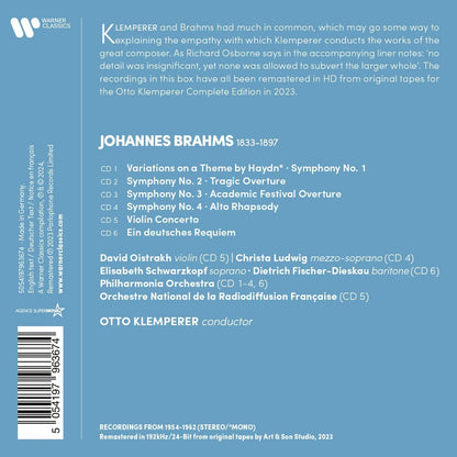 Brahms: The Complete Symphonies/Overtures/Haydn Variations/...