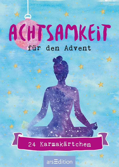 Achtsamkeit für den Advent: Adventskalender-Kartenbox mit 24 Karmakärtchen