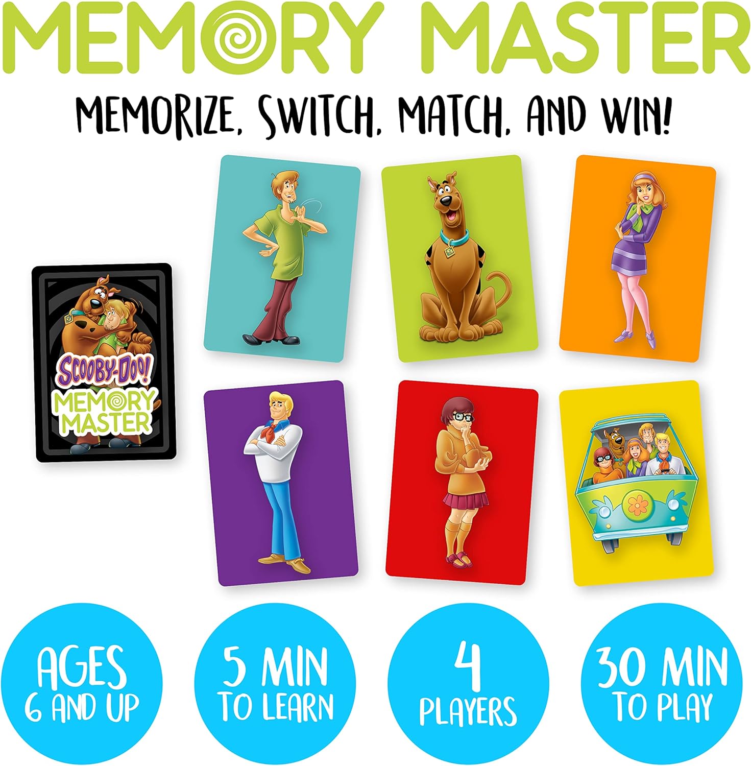 AQUARIUS - Scooby-Doo Memory Master Card Game