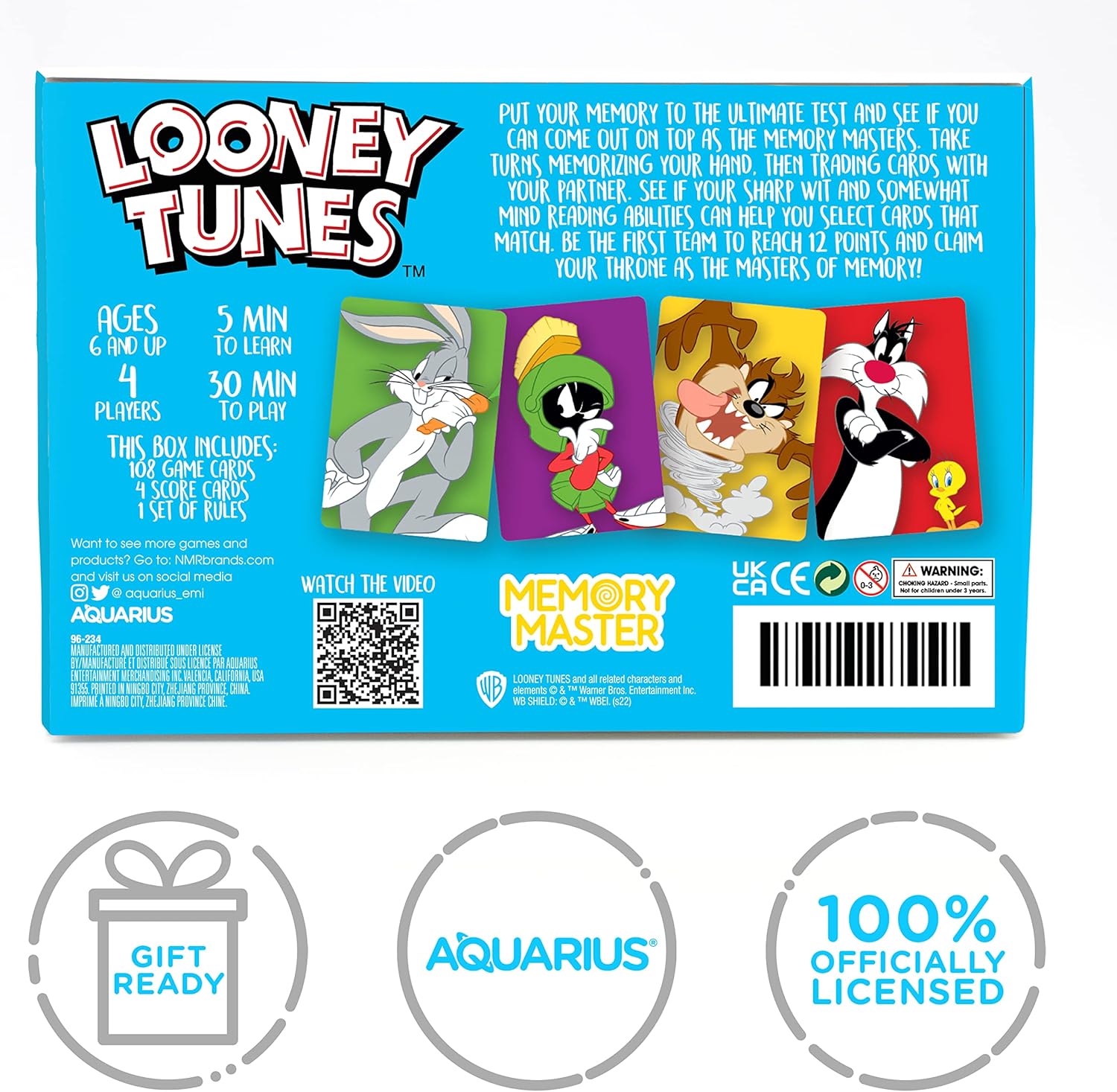 Looney Tunes Memory Master Card Game