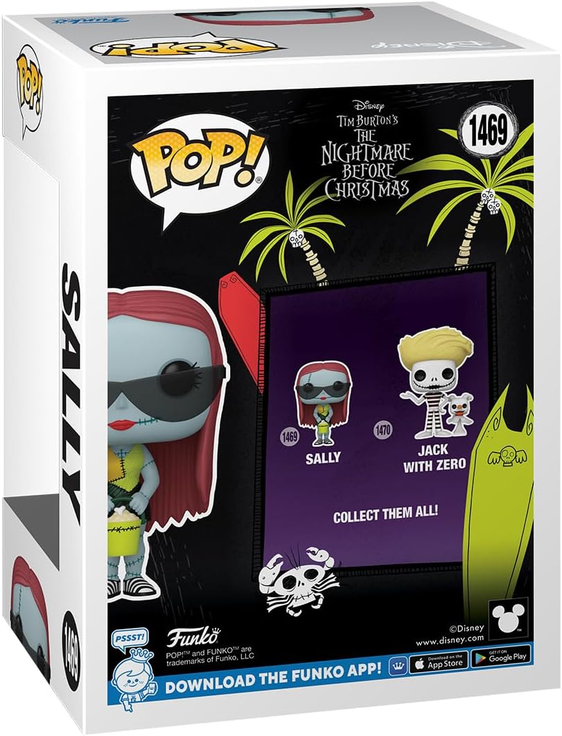 Funko Pop! Disney: the Nightmare Before Christmas - Sally With Glasses - (Beach) - Collectable Vinyl Figure - Gift Idea - Official Merchandise - Toys for Kids & Adults - Movies Fans