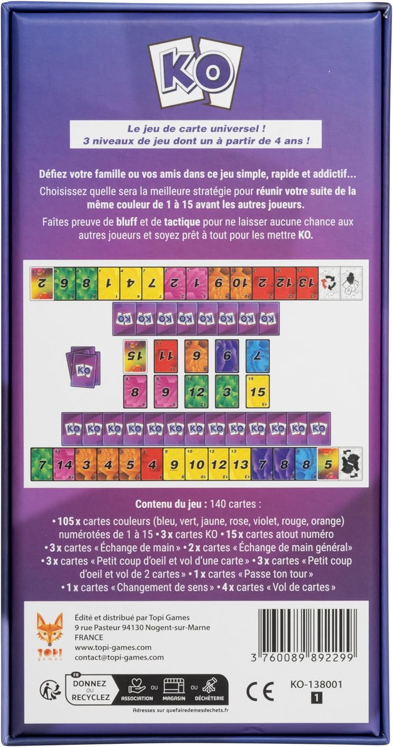 TOPI GAMES KO - Kartenspiel