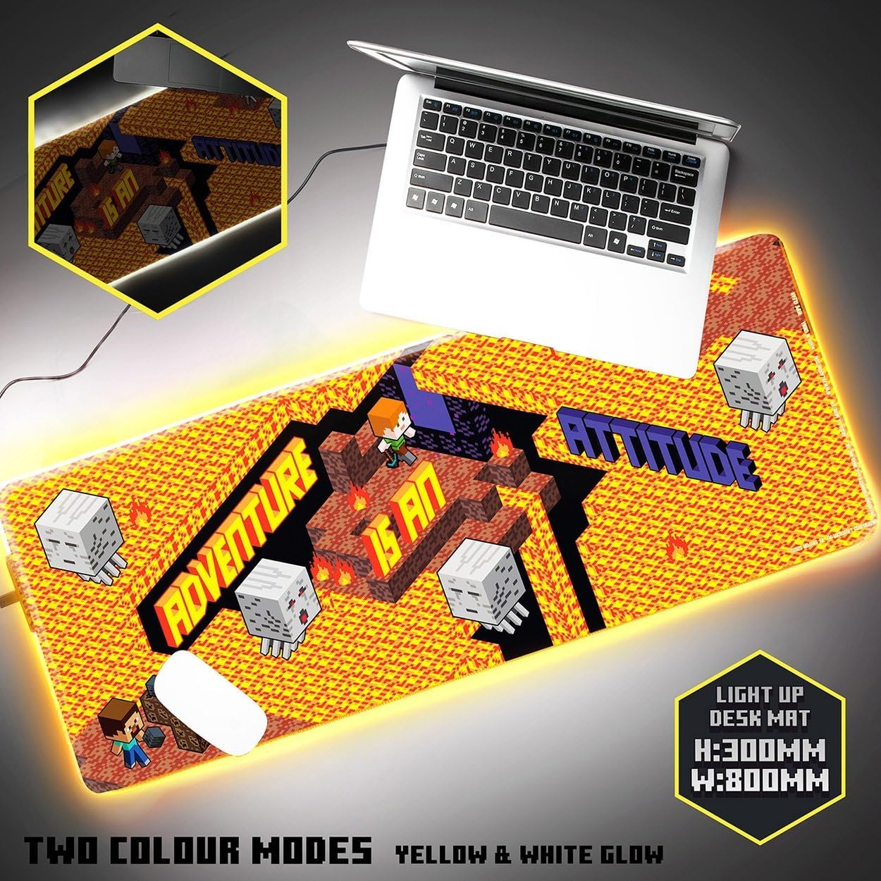 Alfombra de escritorio Minecraft 30cm x 80cm