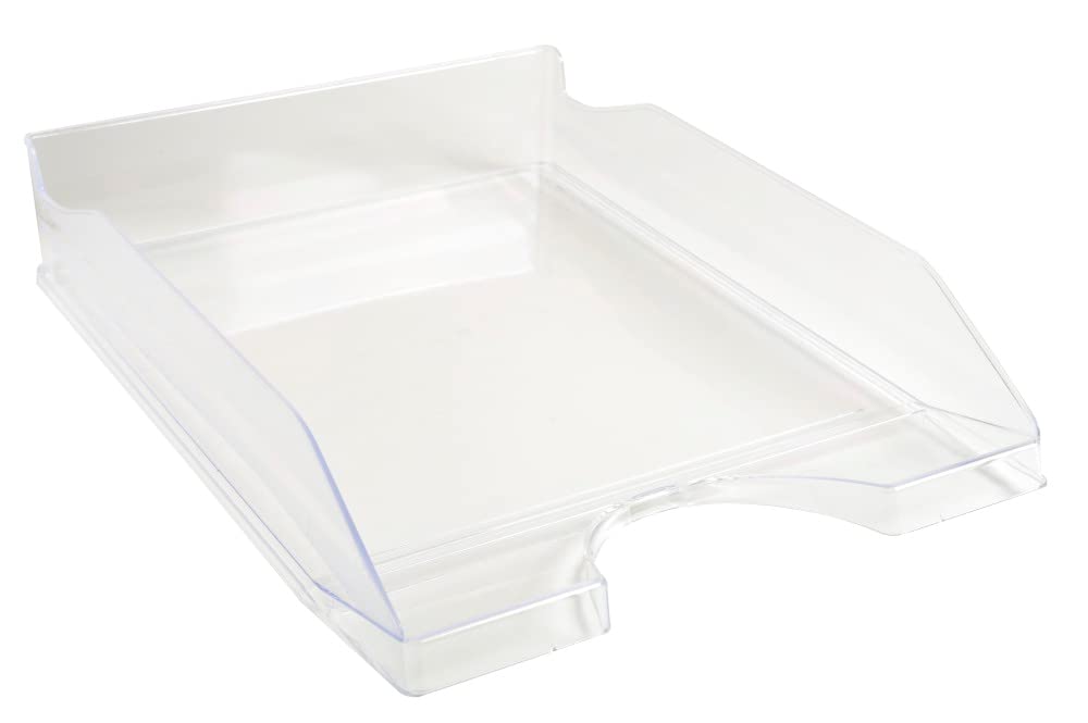 Exacompta - Ref 12323D - Office EcoTray Letter Tray - 245 x 255 x 65mm in Size, Suitable for A4+ Documents, Stackable Vertically, Compatible with Others