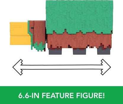 Minecraft Sniffer Action Figure with Game-Accurate Sounds, 3.25-inch Scale Collectible Toy, Pixelated Design, HXM85