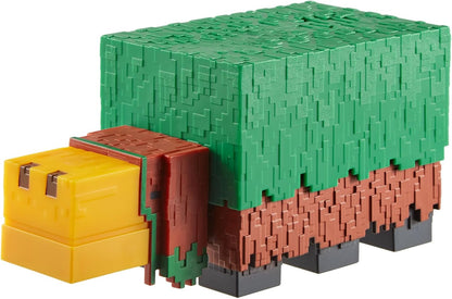 Minecraft Sniffer Action Figure with Game-Accurate Sounds, 3.25-inch Scale Collectible Toy, Pixelated Design, HXM85