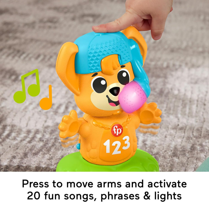 Fisher-Price Baby Learning Toy Link Squad Opposites Fox with Music & Lights for Ages 9+ Months, UK English Version, Compatible Only with Link Squad Items, HYL20