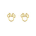 Disney Girls Minnie Mouse Gold Plated Bow Stud Earrings
