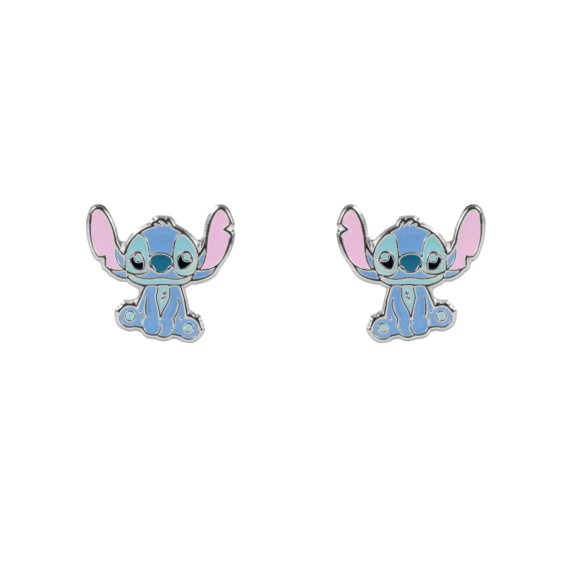Disney Stitch Cartoon Enamel Stud Earrings for Girls