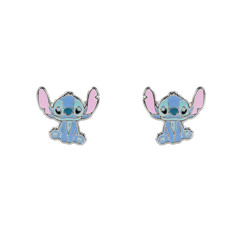 Disney Stitch Cartoon Enamel Stud Earrings for Girls
