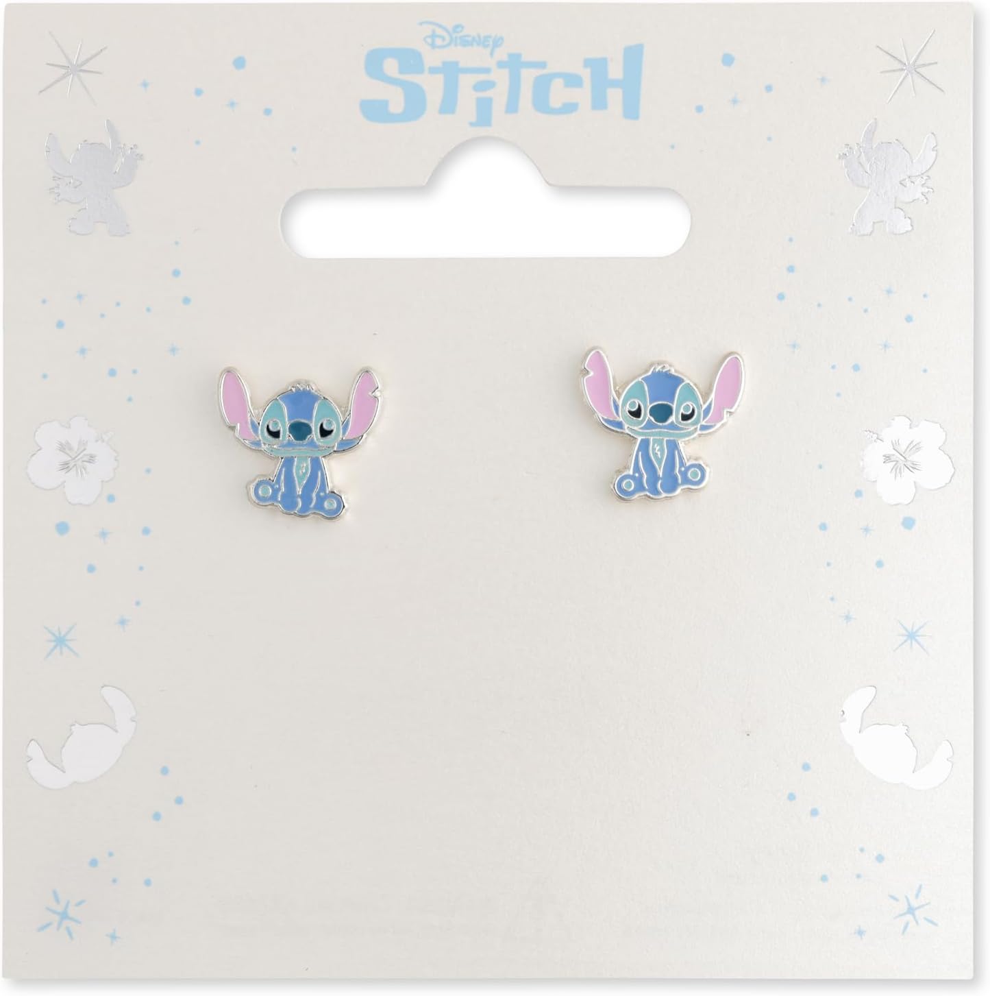 Disney Stitch Cartoon Enamel Stud Earrings for Girls