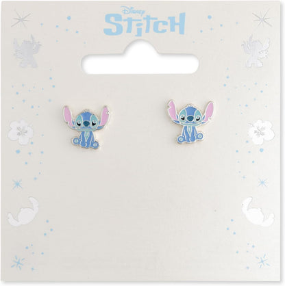 Disney Stitch Cartoon Enamel Stud Earrings for Girls