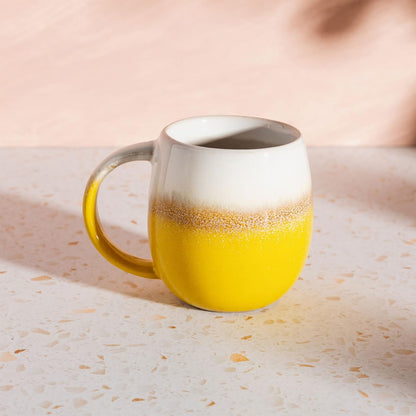 Sass & Belle Dip Glazed Ombre Yellow Mug