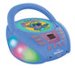 Lexibook Puntada Disney Stitch-Reproductor de CD Bluetooth Portátil, Efectos de luz multicolor, micrófono, Toma auxiliar, Funciona con corriente alterna o con pilas, Niños, color azul, Small (RCD109D)