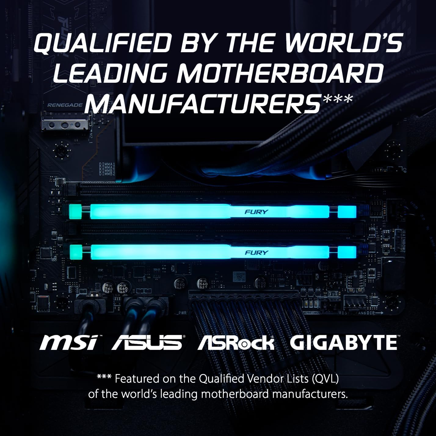 Kingston FURY Beast Black RGB EXPO 16GB 6000MT/s DDR5 CL30 DIMM Desktop Gaming Memory Single Module - KF560C30BBEA-16