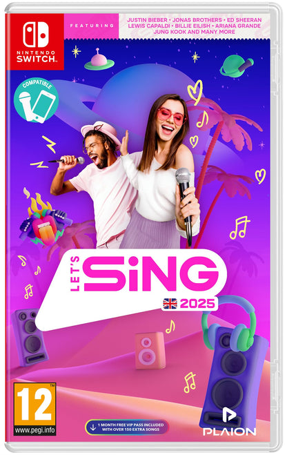 Let's Sing 2025 Solus - UK Edition (Nintendo Switch)