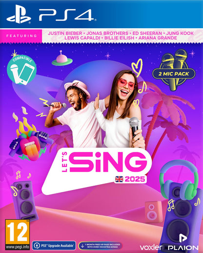 Playstation 4 - Let`S Sing 2025 - Uk Version (+ 2 Mics)