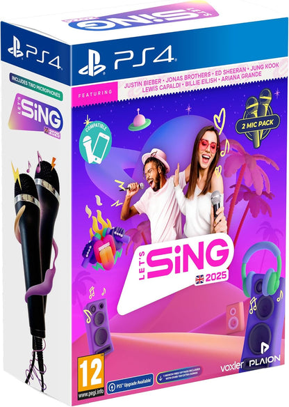 Playstation 4 - Let`S Sing 2025 - Uk Version (+ 2 Mics)