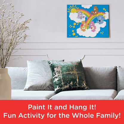 AQUARIUS Care Bears Cloud Art by Numbers - 16 x 20 inches Care Bears Themed Paint by Number for Adults & Kids - DIY Color by Number Paint Kit for Beginner - Officially Licensed