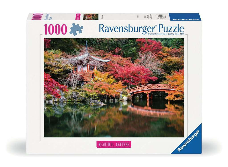 Ravensburger 12000849 - Daigo-ji, Kyoto, Japan - 1000 pieces jigsaw puzzle – Puzzle for adults and kids age 14 years up, garden puzzle