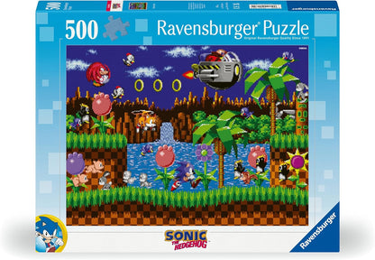 Ravensburger 12001135 - Sonic - 500 pieces jigsaw puzzle – Puzzle for adults and kids age 12 years up, Sonic puzzle, gifts for Sonic fans