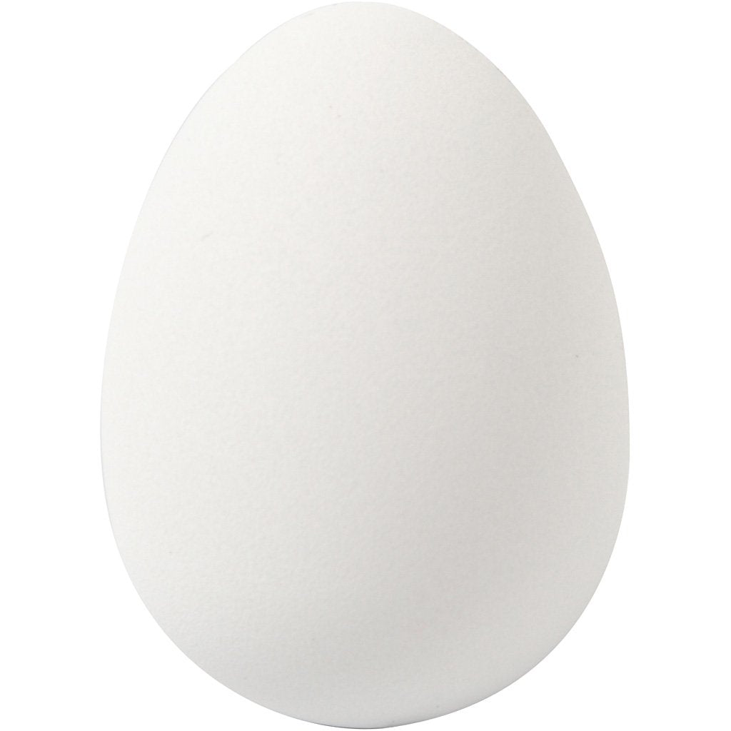 Quail Eggs, H: 4 cm, D: 2,5 cm, white, 18pcs