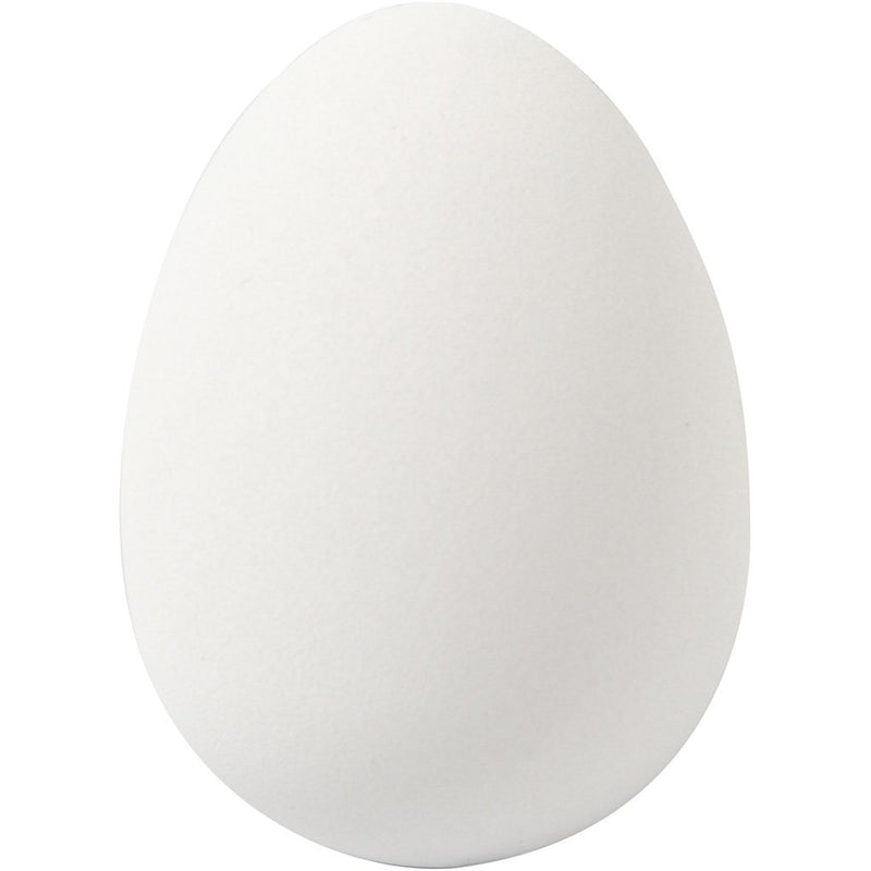 Quail Eggs, H: 4 cm, D: 2,5 cm, white, 18pcs