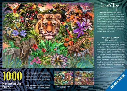 Ravensburger Puzzel 12001273 Jungle Tiger 1.000 stukjes