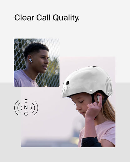 Belkin SoundForm Nano 2 Bluetooth Earbuds for Kids with Built-in Microphone, 28H Battery Life, Safe 85dB Volume, IPX5 Water Resistance - Kids Bluetooth Earbuds for iPhone,iPad,Galaxy,& More