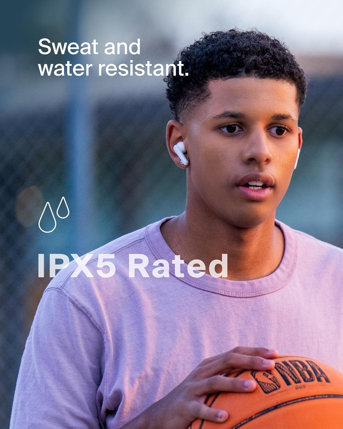 Belkin SoundForm Nano 2 Bluetooth Earbuds for Kids with Built-in Microphone, 28H Battery Life, Safe 85dB Volume, IPX5 Water Resistance - Kids Bluetooth Earbuds for iPhone,iPad,Galaxy,& More