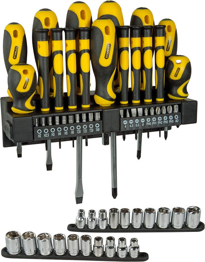 Stanley STHT0-62143 57 Piece Screwdriver, Bit and Socket Set, STHT0-62143