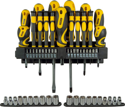 Stanley STHT0-62143 57 Piece Screwdriver, Bit and Socket Set, STHT0-62143