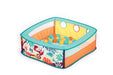 Ludi - Ballenbad "Jungle" - Pop-up systeem - Licht, zacht en duurzaam - Vanaf 6 maanden - Ontwikkelt de motoriek - 40 veelkleurige ballen & draagtas - 80 x 80 x 30 cm