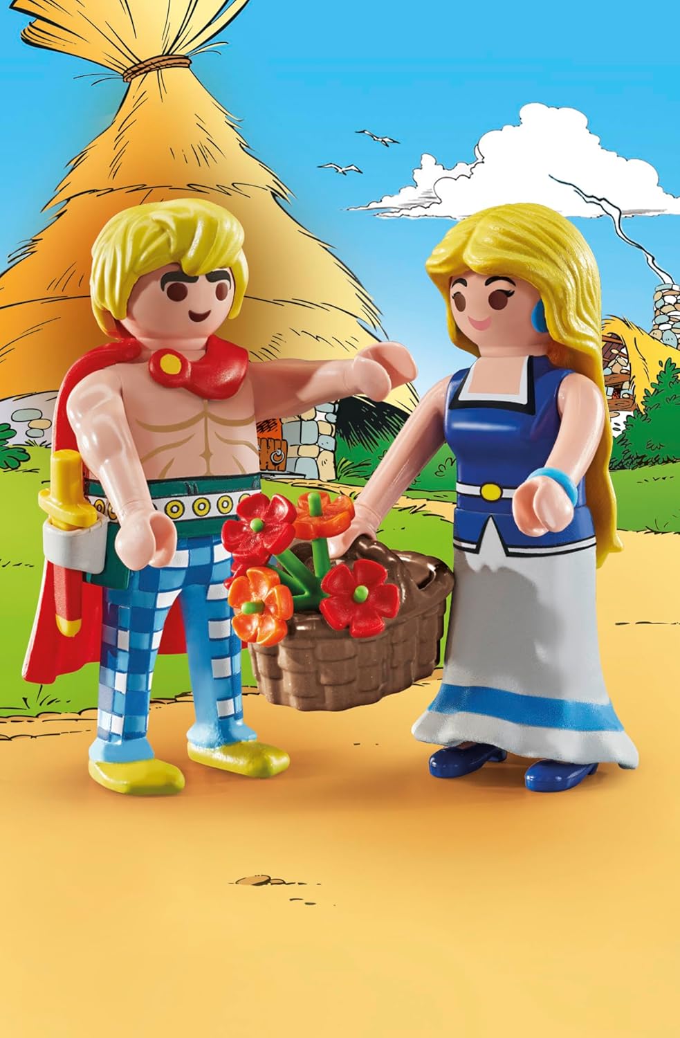 PLAYMOBIL- Astérix: Tragicómix y Falbalá Juguete, Multicolor (71544)